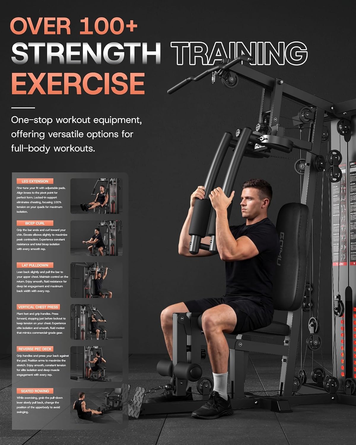 DM01 듀얼 스테이션 스미스 머신 홈짐, 140LB  - Home Gym One Machine 리뷰 및 가격