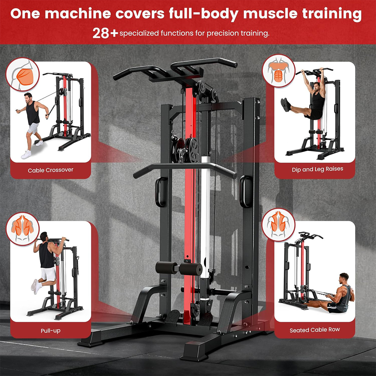 푸부 홈짐 머신 - 랫풀다운, 로우&백 운동을 위한 하 - Home Gym One Machine 리뷰 및 가격