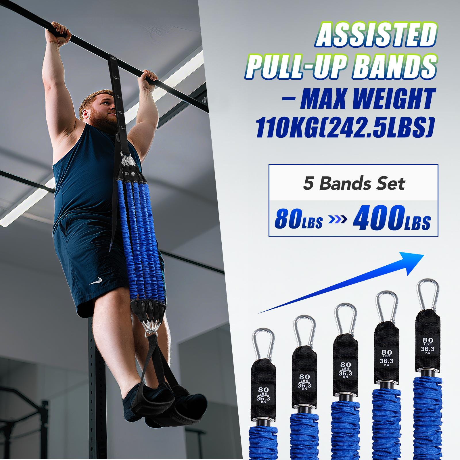 헤비 듀티 풀업 어시스트 밴드 세트 4x80lbs 조절 - Home Gym Weight Machine 리뷰 및 가격